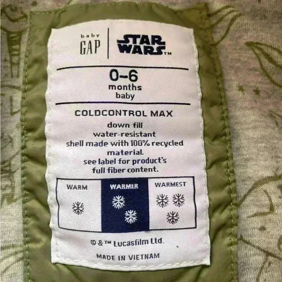 Baby Gap Sage Green Down Jacket - Picture 3 of 3